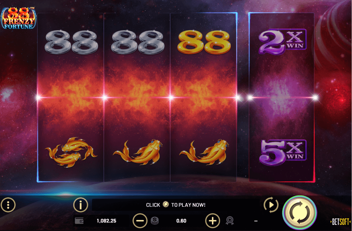 88 Frenzy Fortune Online Slot Game Reels