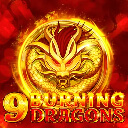 9 burning dragons Spielelogo