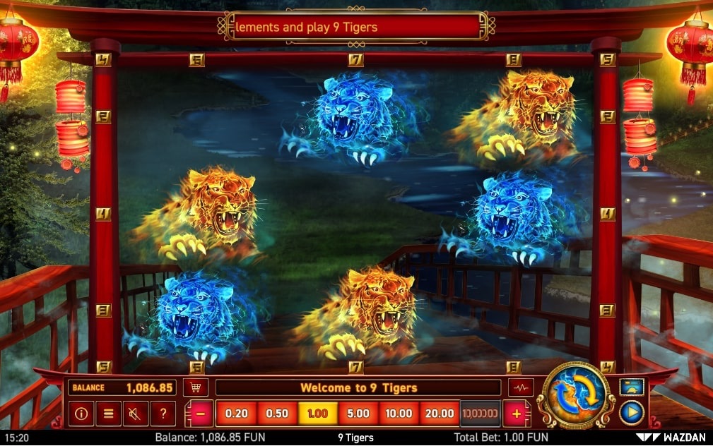 Wazdan_9Tigers_Slot_Reels