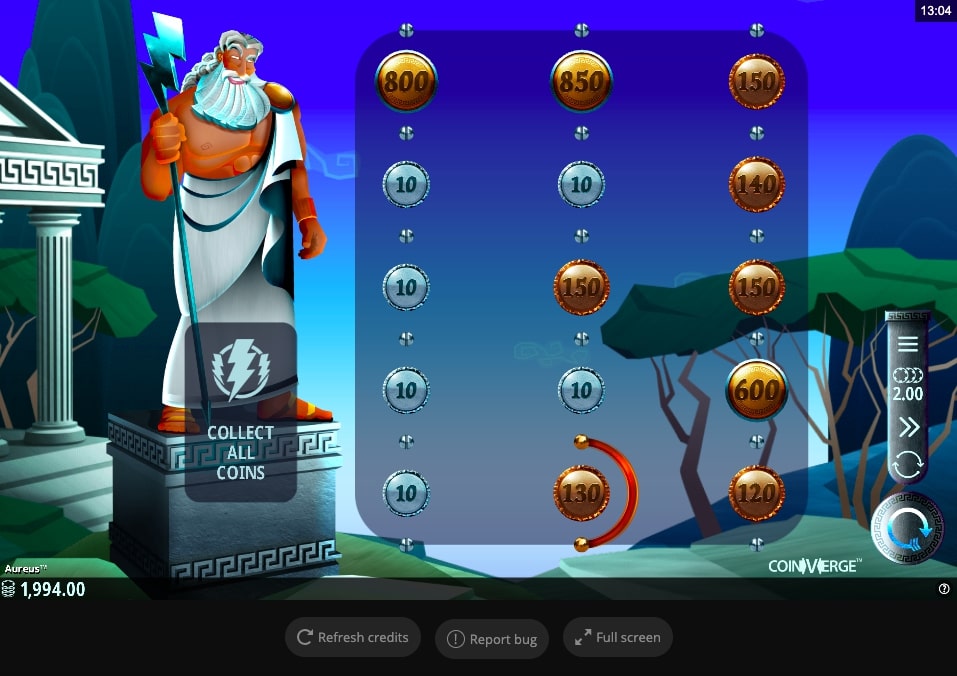 Aureus slot gameplay