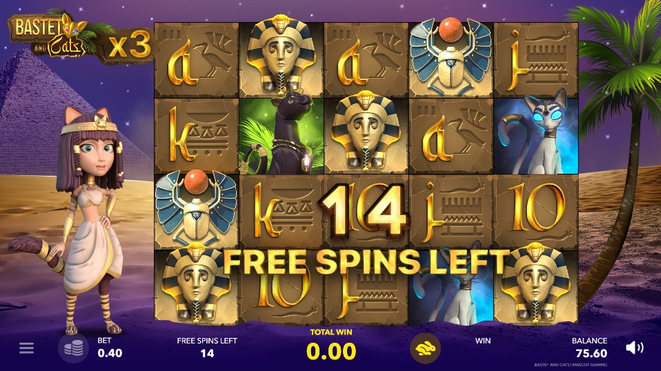 Slot of the Month June 2021 - Bastet and Cats by Mascot Gaming ...