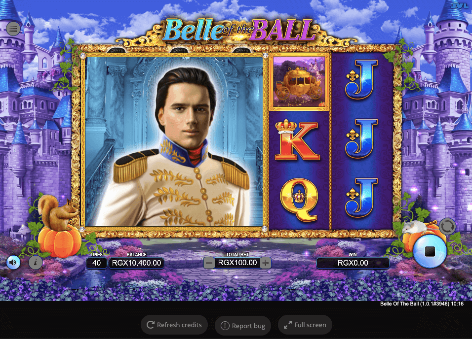 Belle of the Ball Online Slots Game Reels