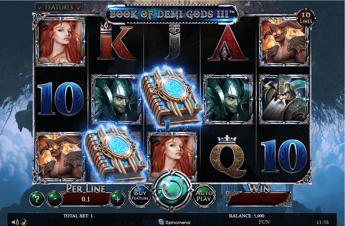Book Of Demi Gods 3 Online Slots Game Reels