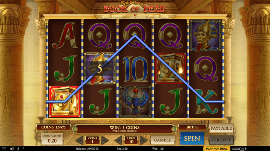 Book of Dead Slot Scatters