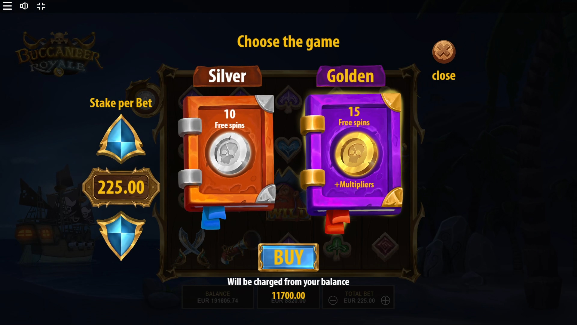 Buccaneer Royale Online Slot Game Bonus Buy
