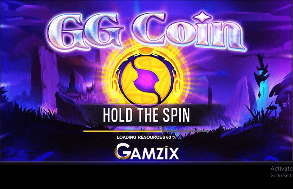 CG Coin Hold the Spin Online Slots Game Loading Page