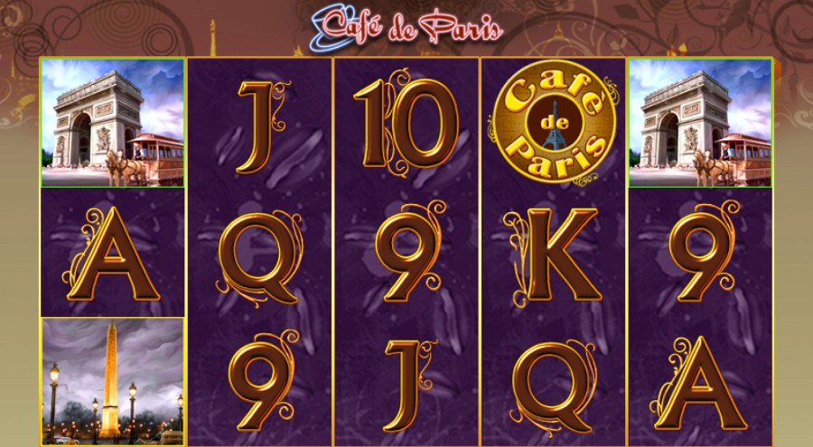 Cafe de Paris online slot game reels