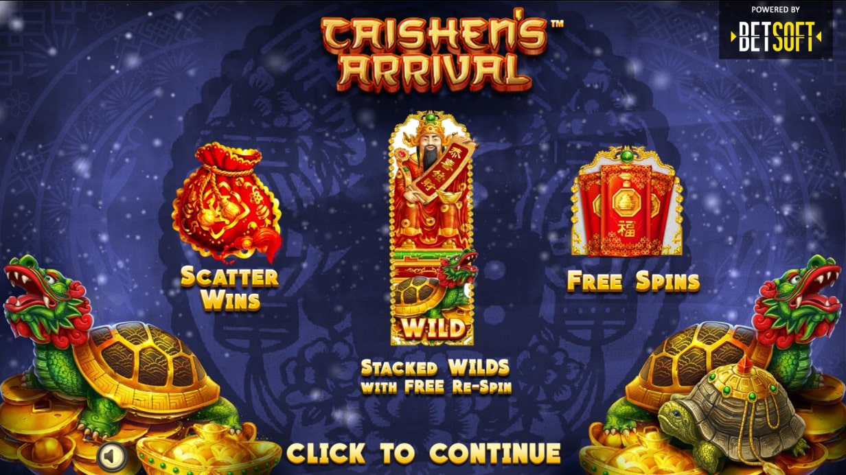 BetSoft Caishen's Arrival Slot Main Screen