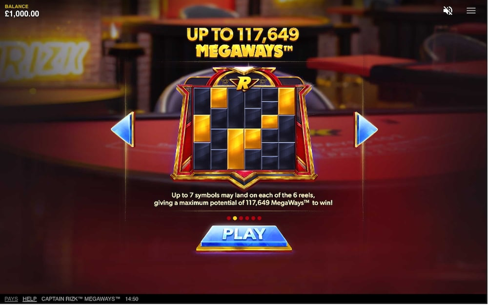 Red Tiger Gaming Captain Rizk Megaways Slot BONUS FEATURES