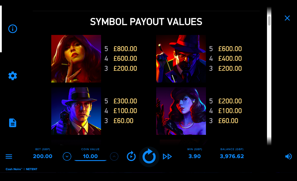 NETENT_CASH_NOIRE_SLOT_PAYTABLE