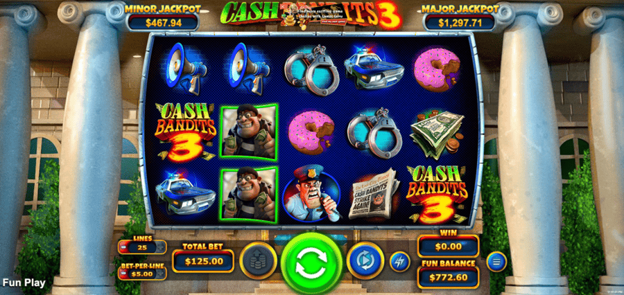 Cash Bandits 3 Slot Scatters