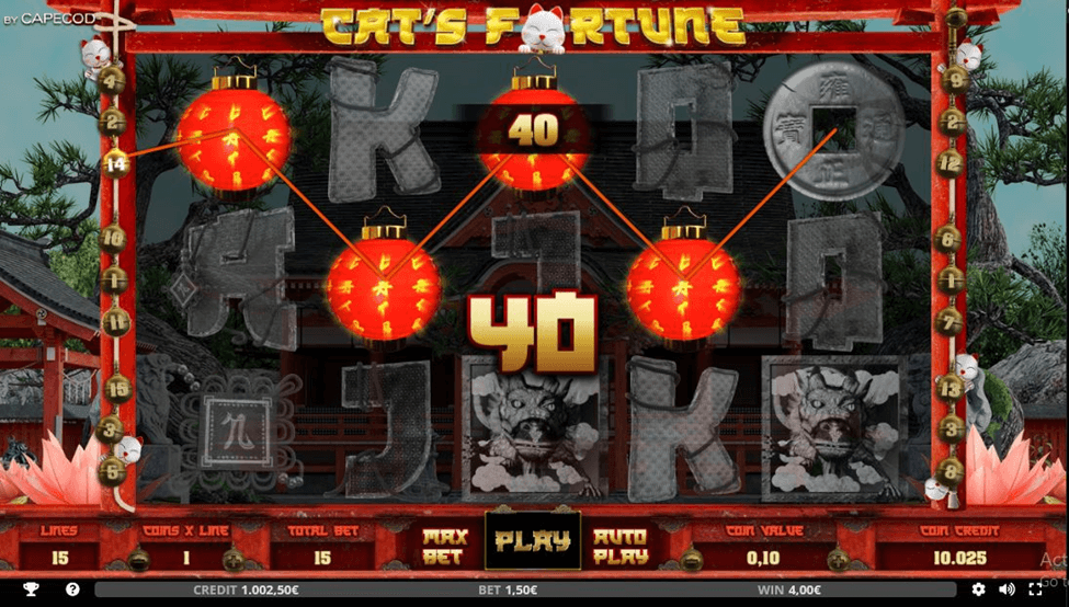 Cat’s Fortune Online Slots Game Win