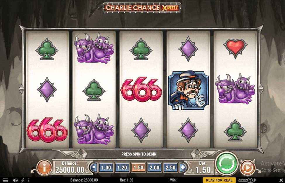 Charlie Chance Online Slots Game Reels