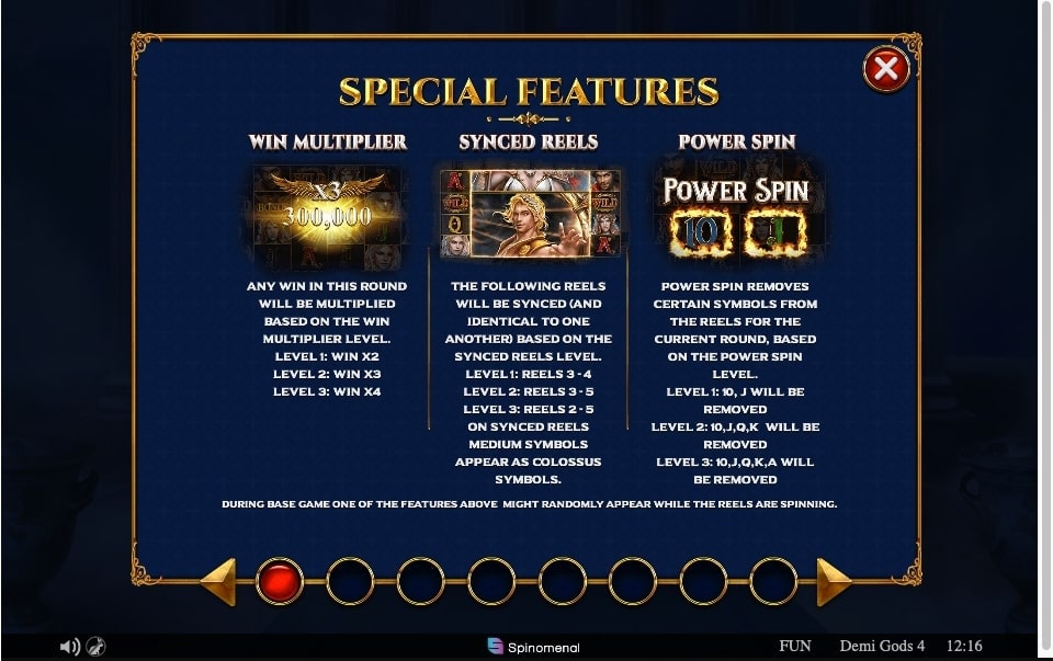 Demi Gods IV Christmas Edition slot bonus