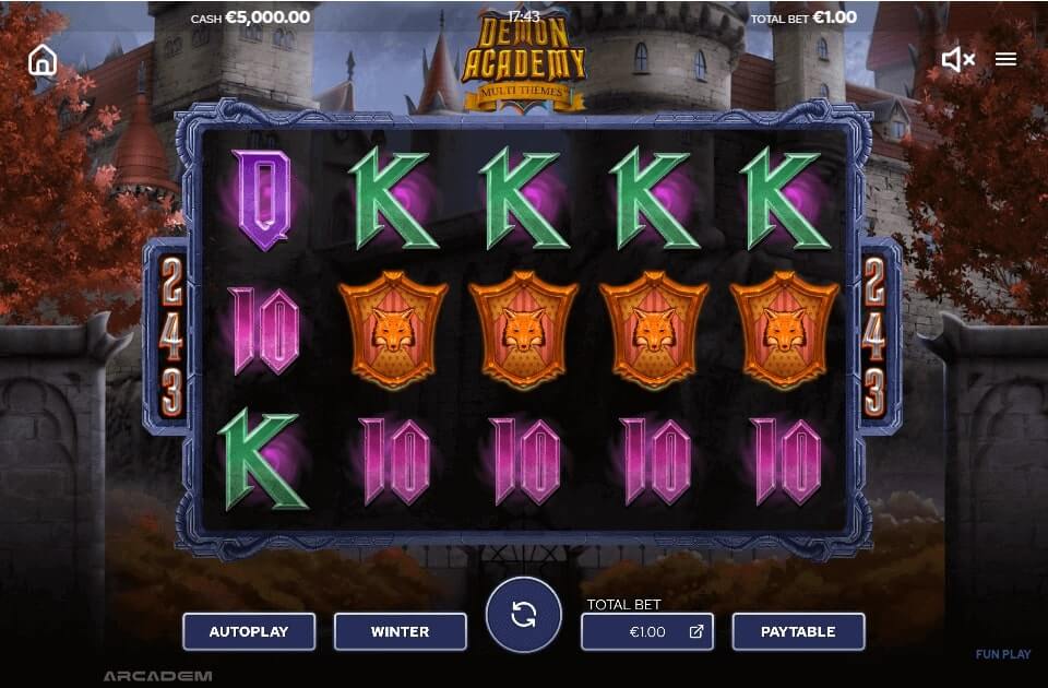 Demon Academy Online Slots Game Reels
