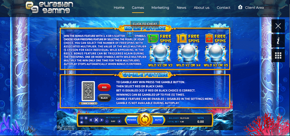 Dragon Of The Eastern Sea Online Slots Game Features