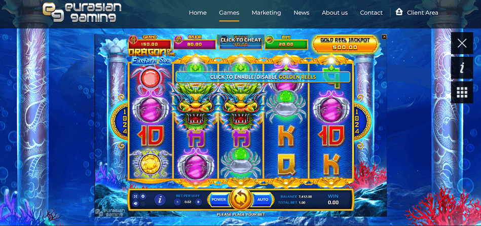 Dragon Of The Eastern Sea Online Slots Game Reels