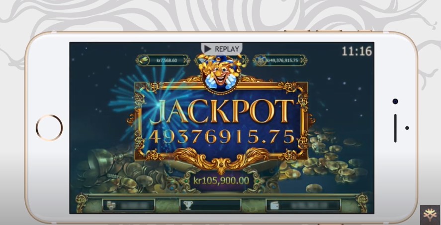 Ganancia de jackpot en Empire Fortune de Yggdrasil