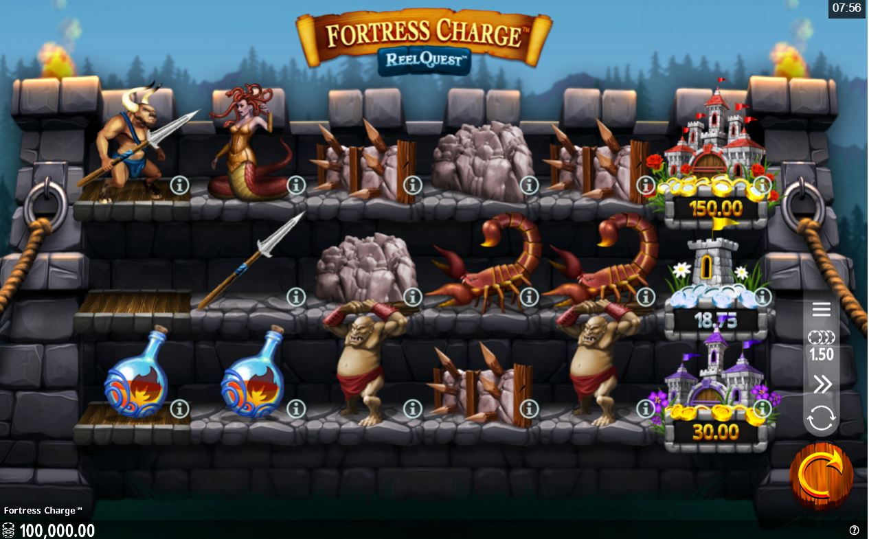 Microgaming Fortress Charge Slot Overview