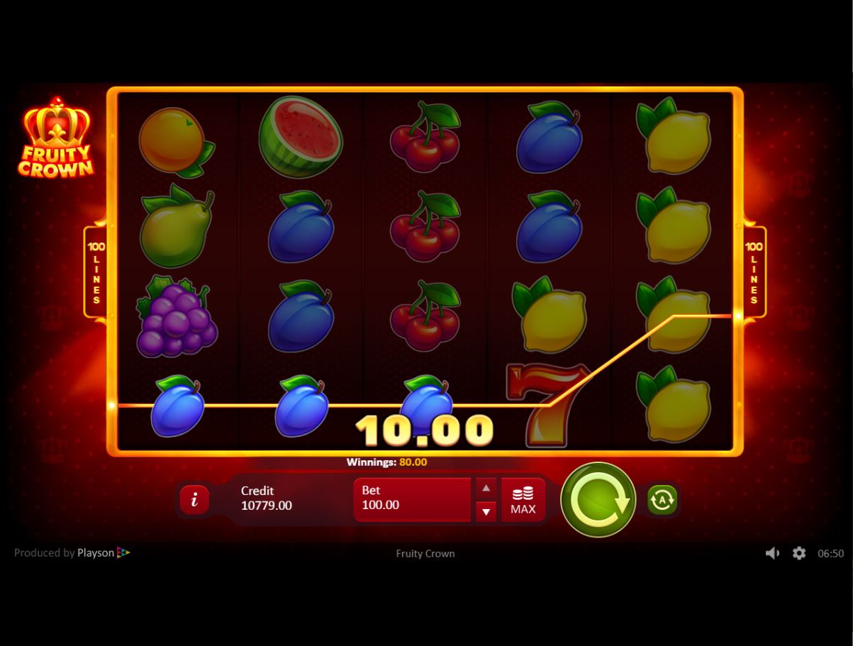 PLAYSON_FRUITY_CROWN_SLOT_BONUS_FEATURES