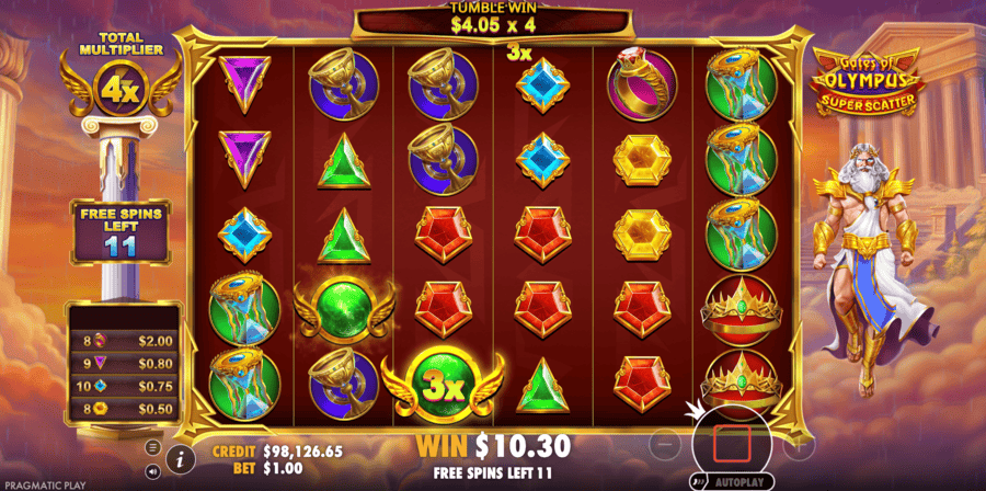 imagen de ronda bono de Gates of Olympus Super Scatter