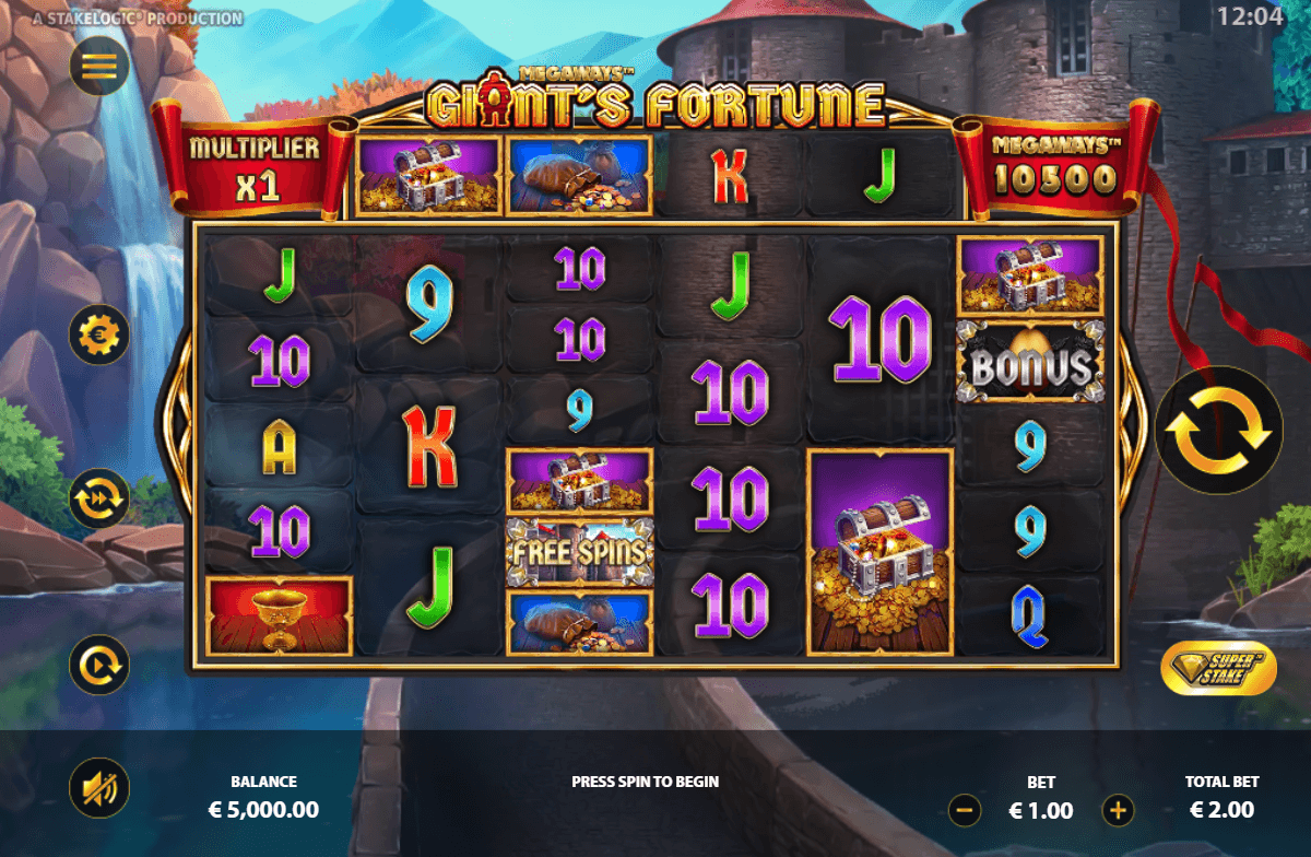 Giants Fortune Megaways Online Slots Game Reels