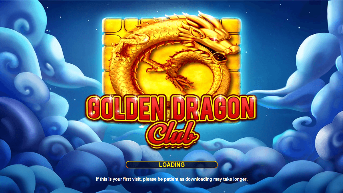 Golden Dragon Club Online Slots Game Loading Screen