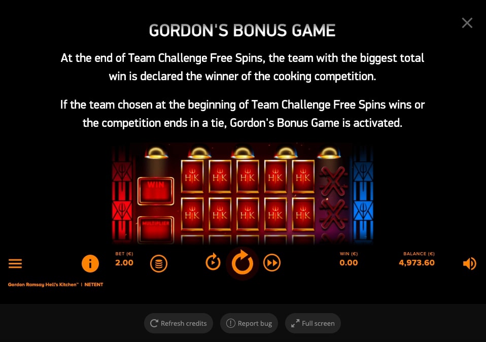 Gordon Ramsey gameplay slot bonus