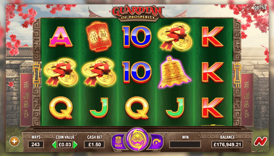 Guardian of Prosperity Online Slots Game Reels