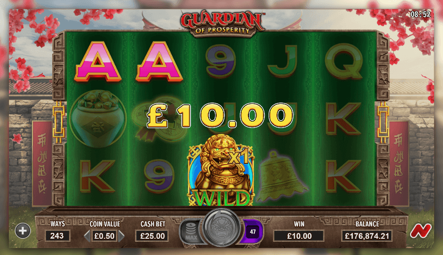 Guardian of Prosperity Online Slots Game Win