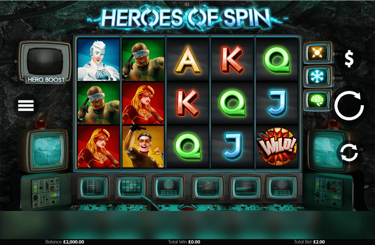 Heroes of Spin Online Slots Game Reels
