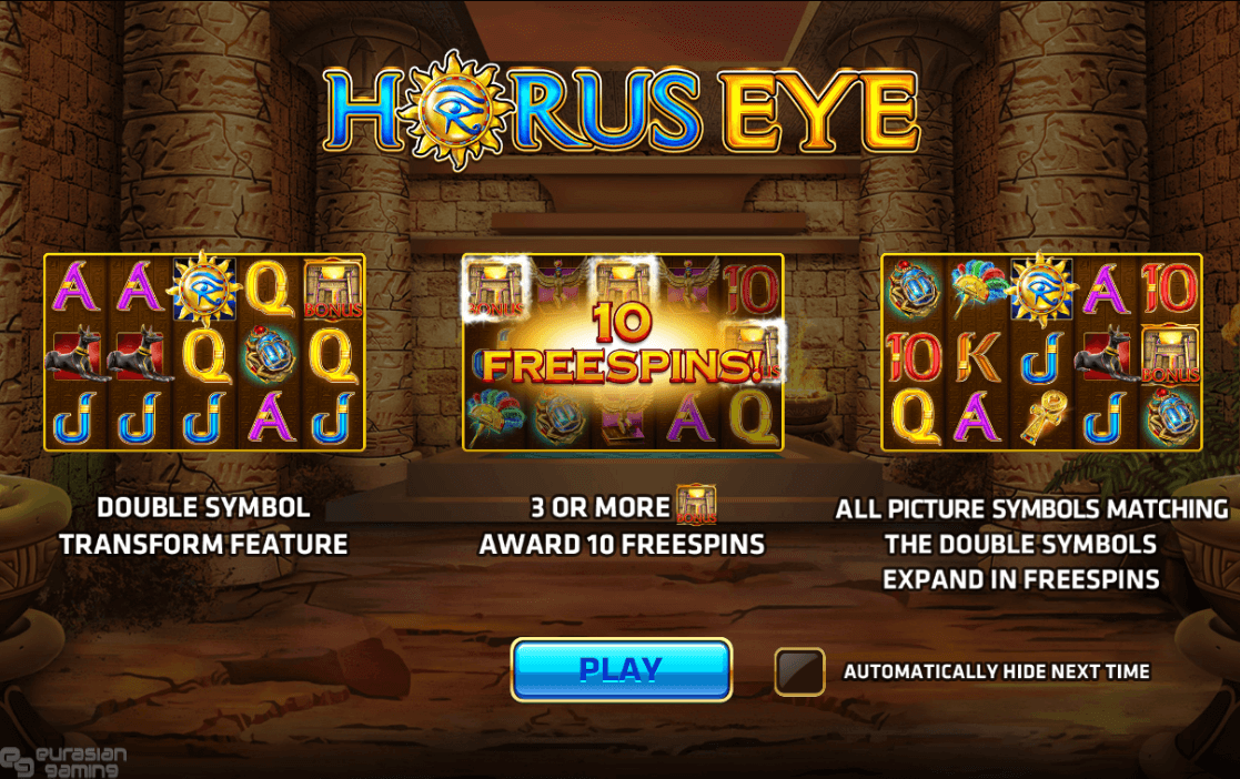 Horus Eye Online Slots Game Features