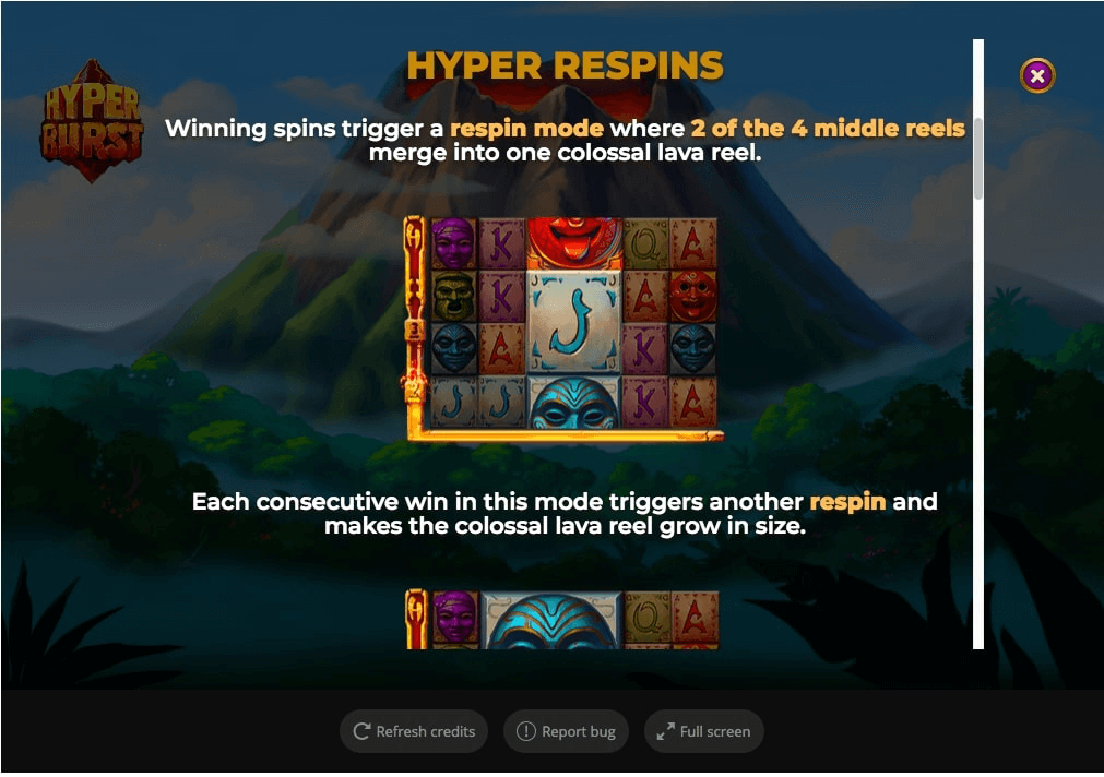 Hyperburst Online Slot Special Features