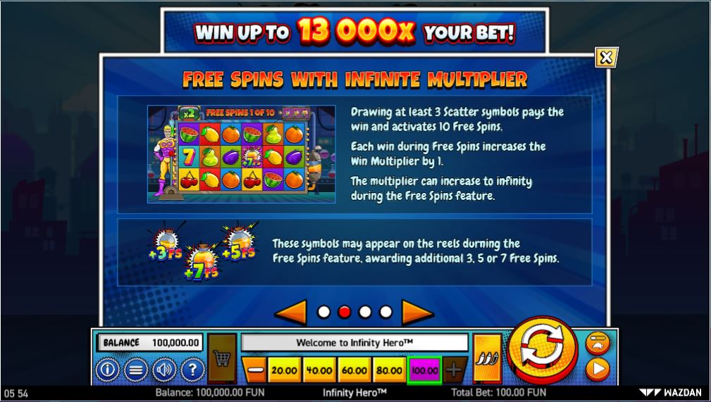 WAZDAN_INFINITY_HERO_SLOT_BONUS_FEATURES