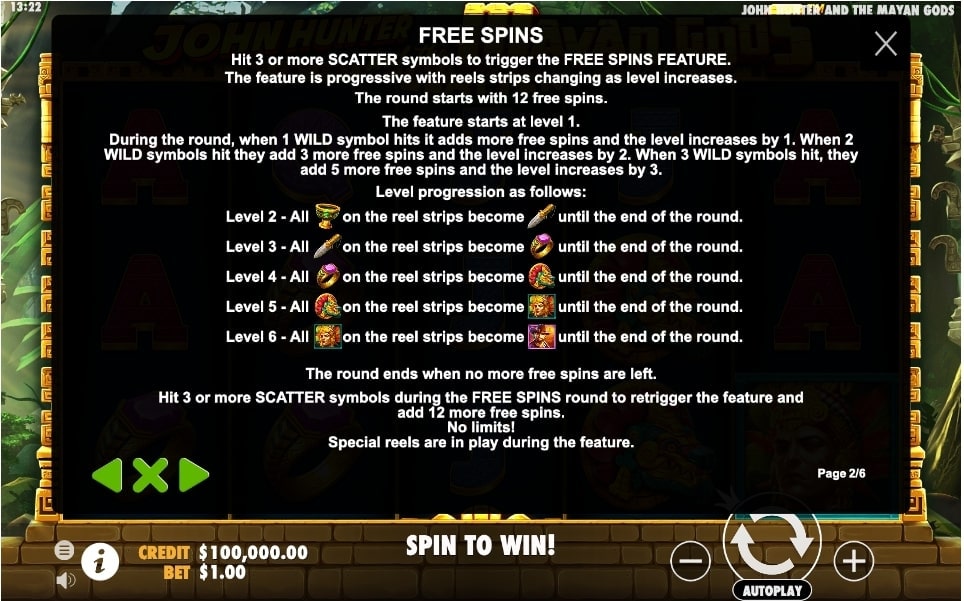 John Hunter Mayan Gods bonus