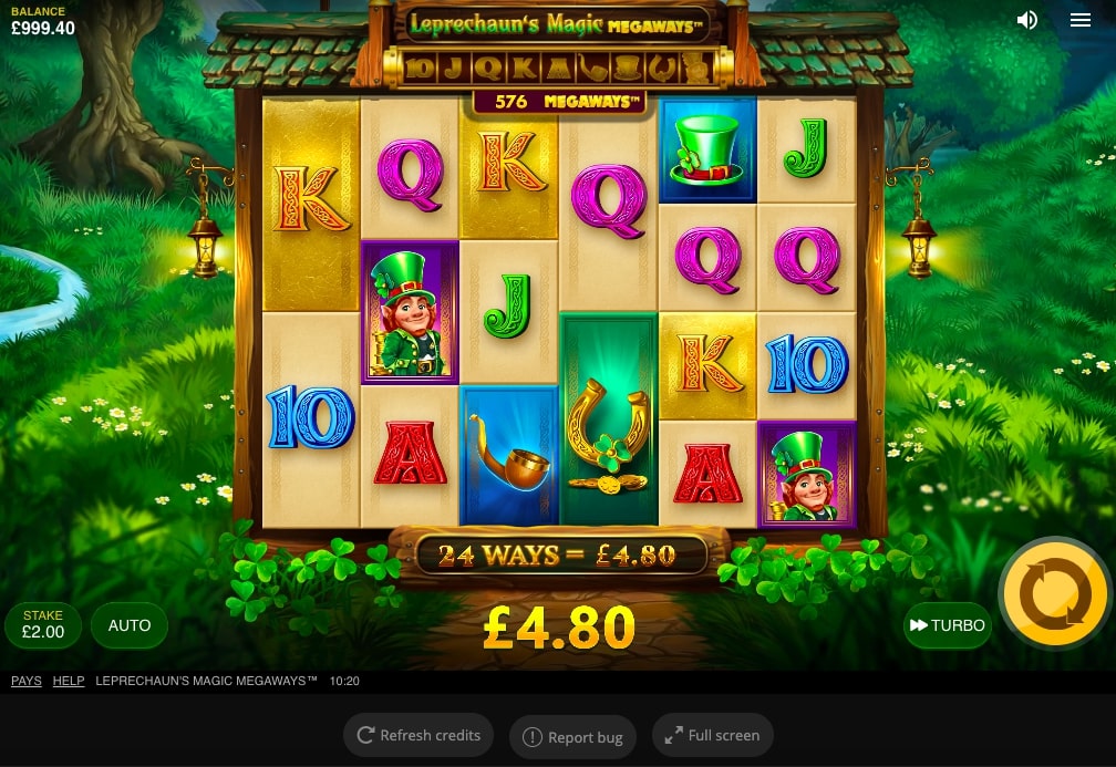 Red Tiger Gaming Leprechaun Magic Megaways slot gameplay