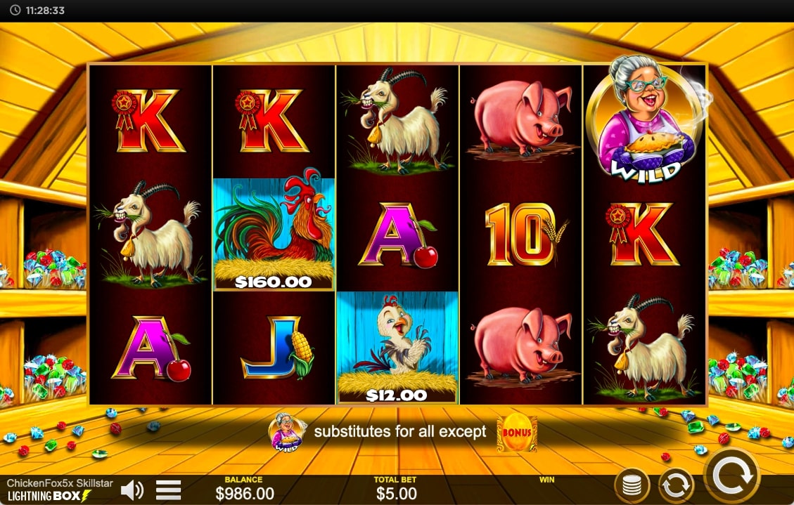 Lighning Box Chicked Fox 5x Skillstar slot