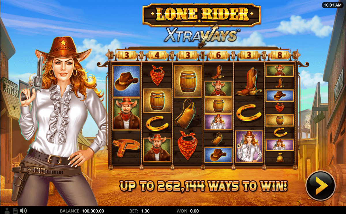 Lone Rider XtraWays Online Slots Game Features