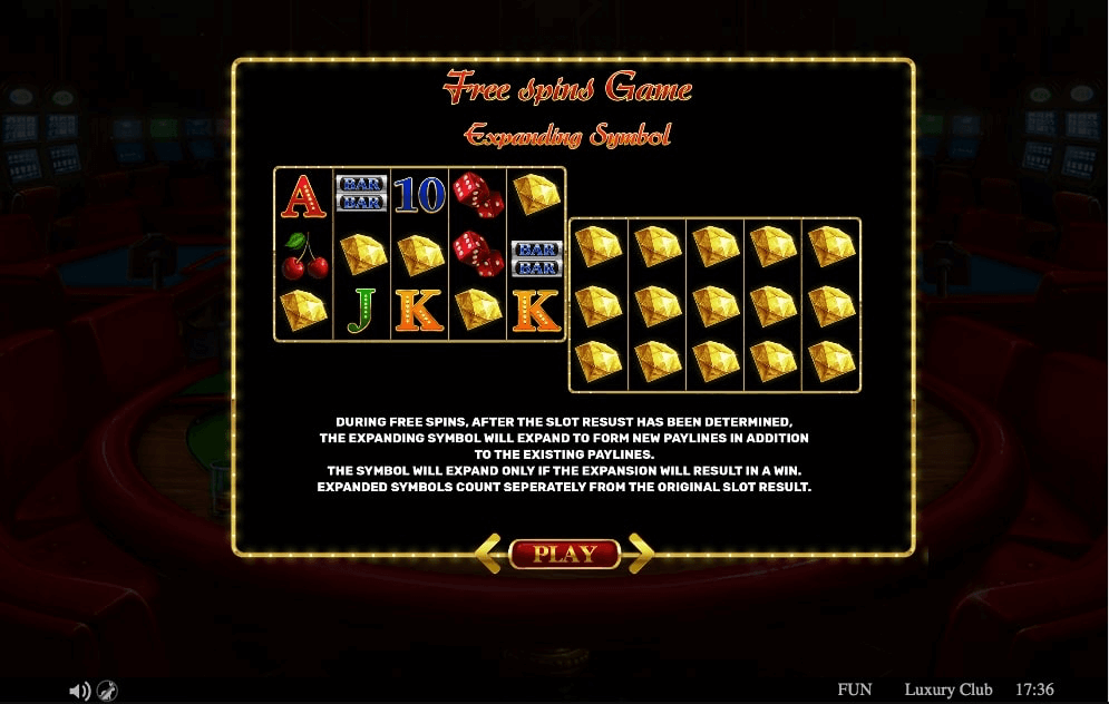 Luxury Club Slot Symbols Explained