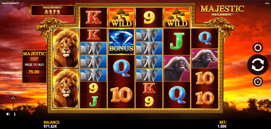 Majestic Megaways Slot Wild Screenshot