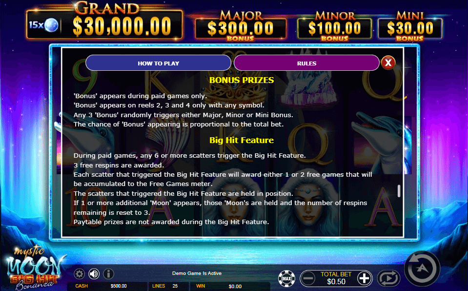 Mystic Moon bonus features explained