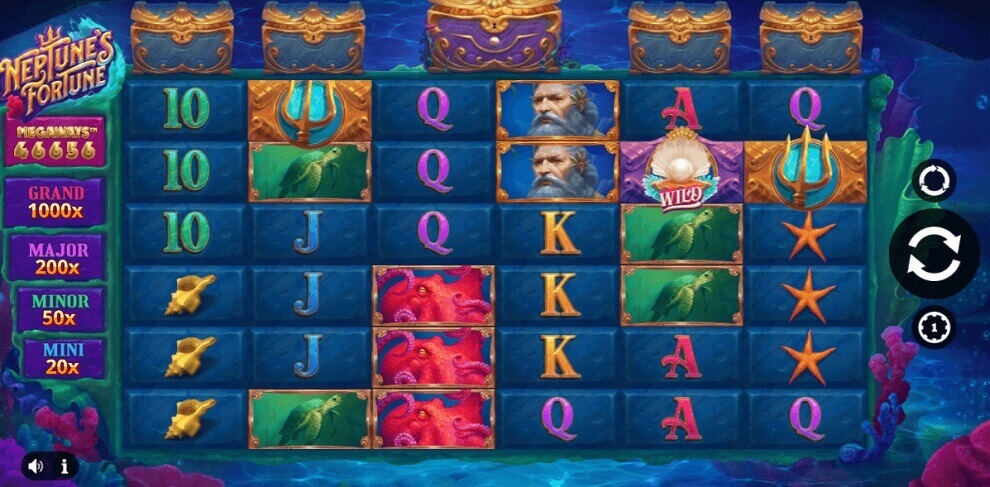Neptunes Fortune Megaways Online Slots Game Reels
