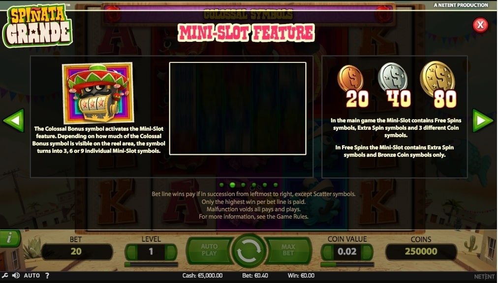 NetEnt Spinata Grande Slot Overview casino review payout wild scatter bonus