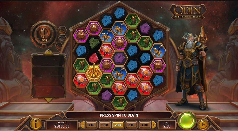 Odin Protector of Realms Online Slots Game Reels