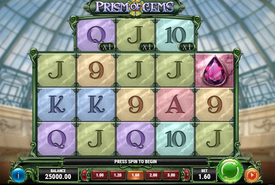 Prism of Gems Play N Go slot gameplay
