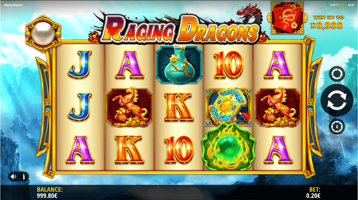 Raging Dragons Online Slots Game Reels