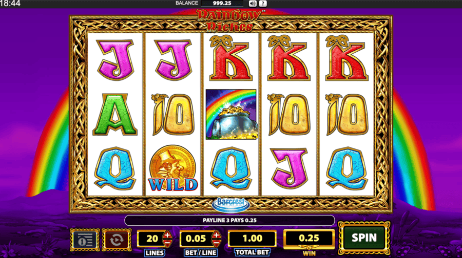 Rainbow Riches Slot Wild Screenshot