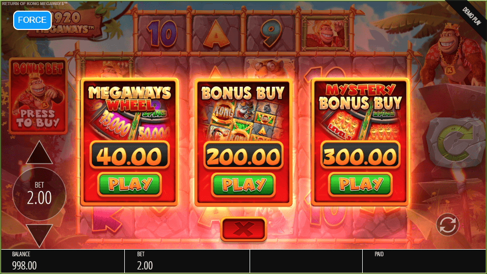 Return of Kong Megaways Online Slots Game Bonus Buy