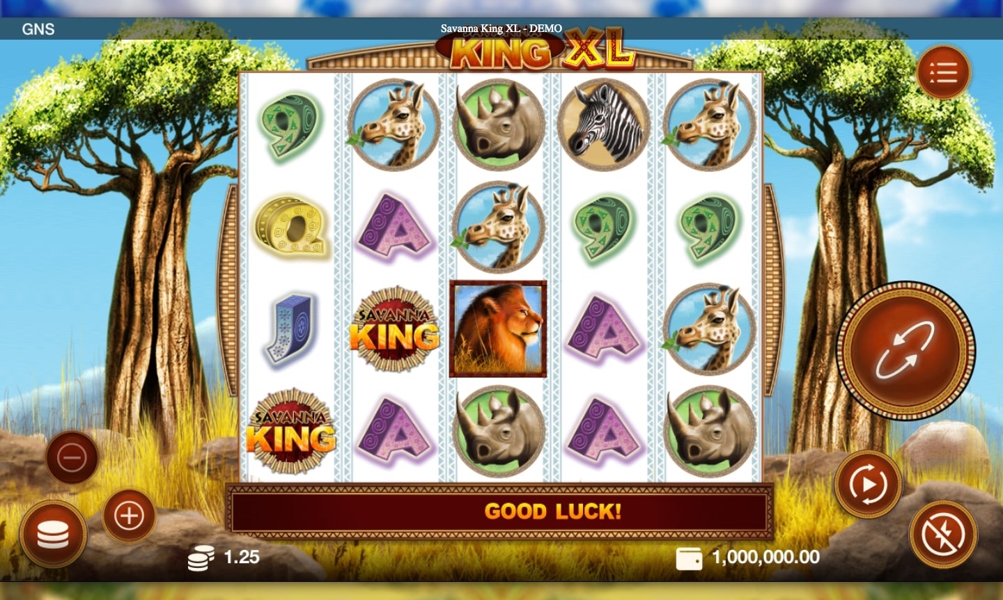 Genesis_Gaming_Savanna_King_XL_Slot_Reels