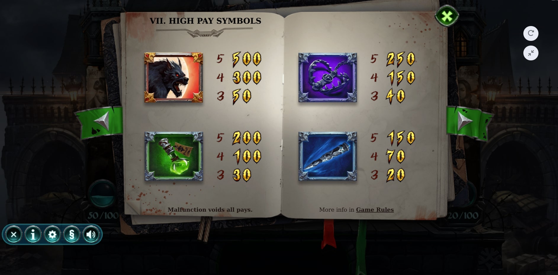 Yggdrasil Wolf Hunters slot online casino payout symbols scatter wilds